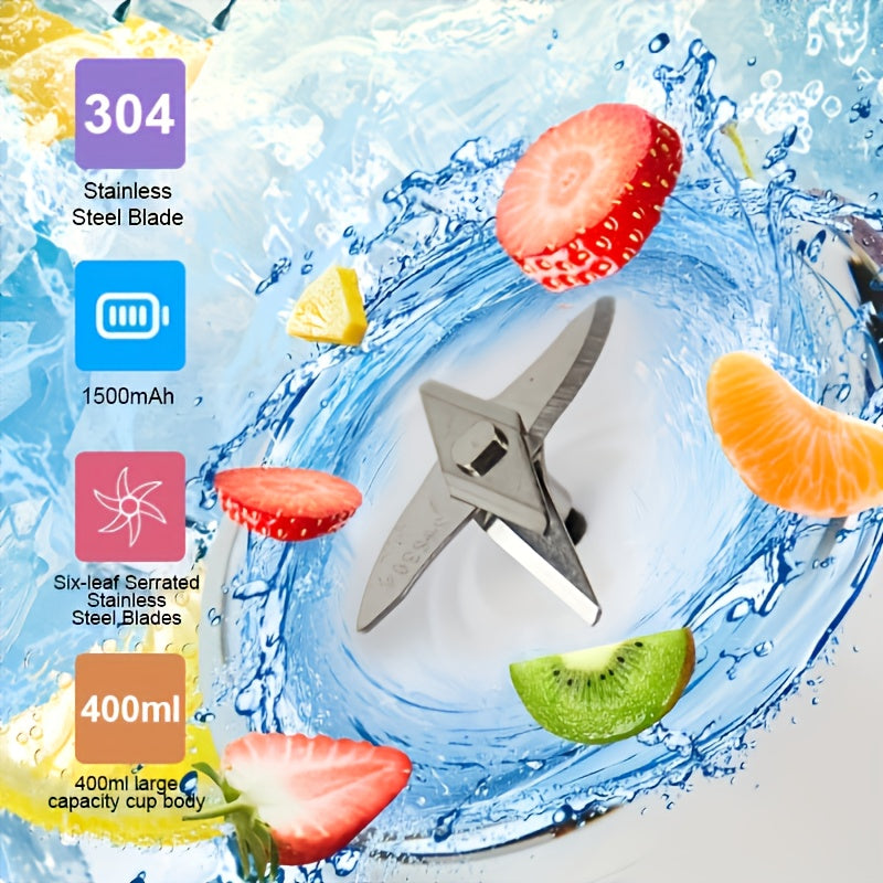 Kabelloser Mini Mixer 2-in-1 mit To-Go-Becher