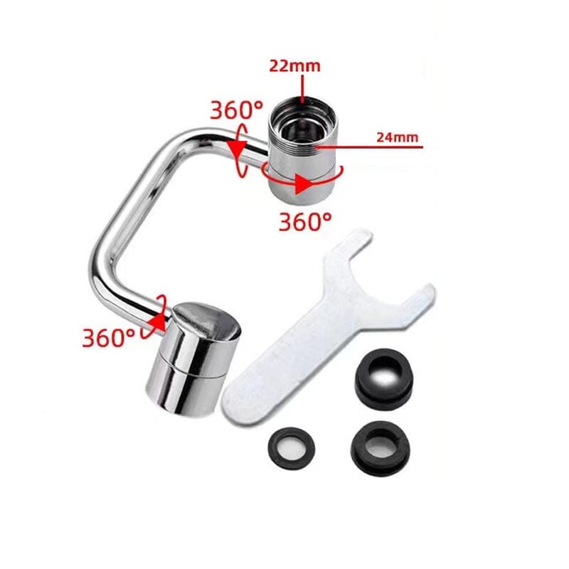FlexSplash | Ultimativer 1080° Schwenkarmatur für perfekte Wassersteuerung