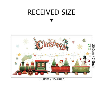 3D Weihnachtsmann Wandsticker aus PVC