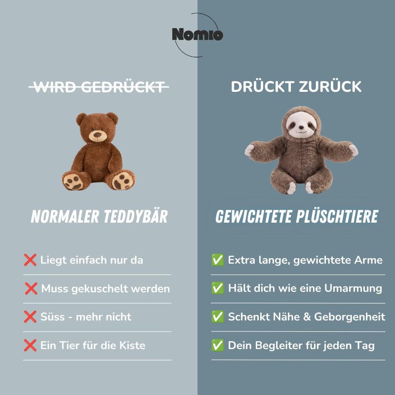 Gewichtetes Plüschtier zum Kuscheln und Entspannen
