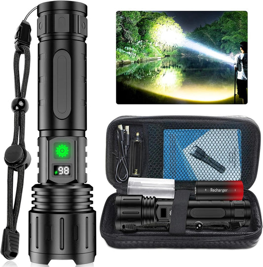 Wiederaufladbare LED-Taschenlampe mit Zoom – USB-C