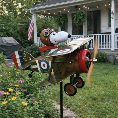 Windspiel Flugzeug für den Garten – Windrad