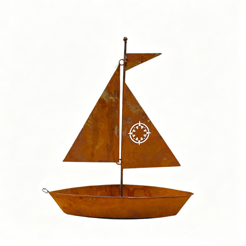 Seaborn Haven™ | Dekorativer Blumentopf im Segelboot-Design