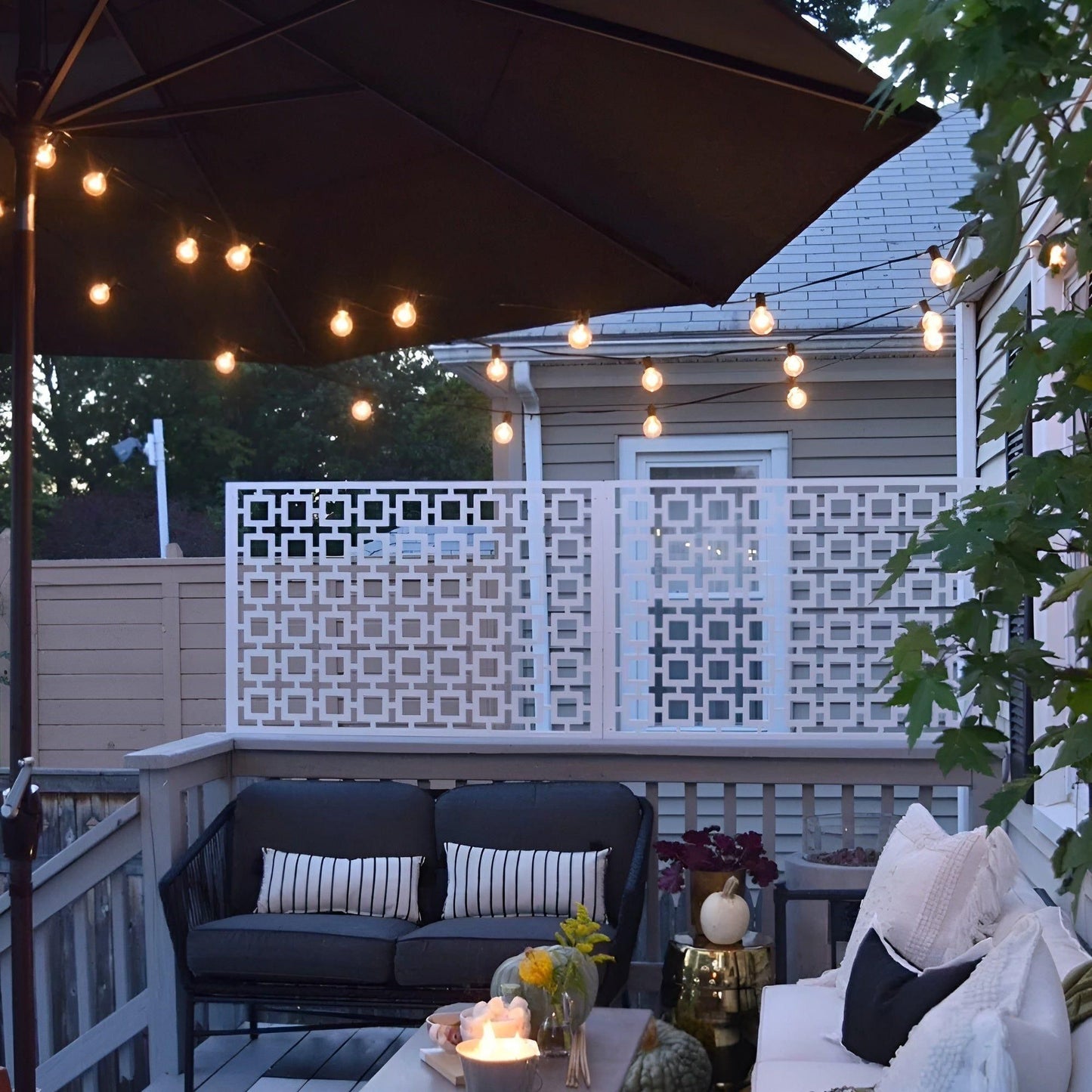 FairyFlicker Lichterketten | Luxuriöse Terrassenbeleuchtung mit wasserdichtem Schutz | 50% RABATT