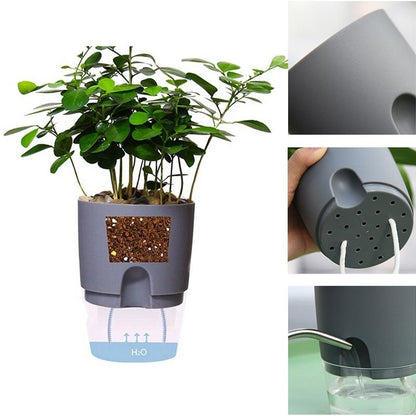 GreenFlow™ | Selbstbewässernder Hydro-Kultur-Blumentopf