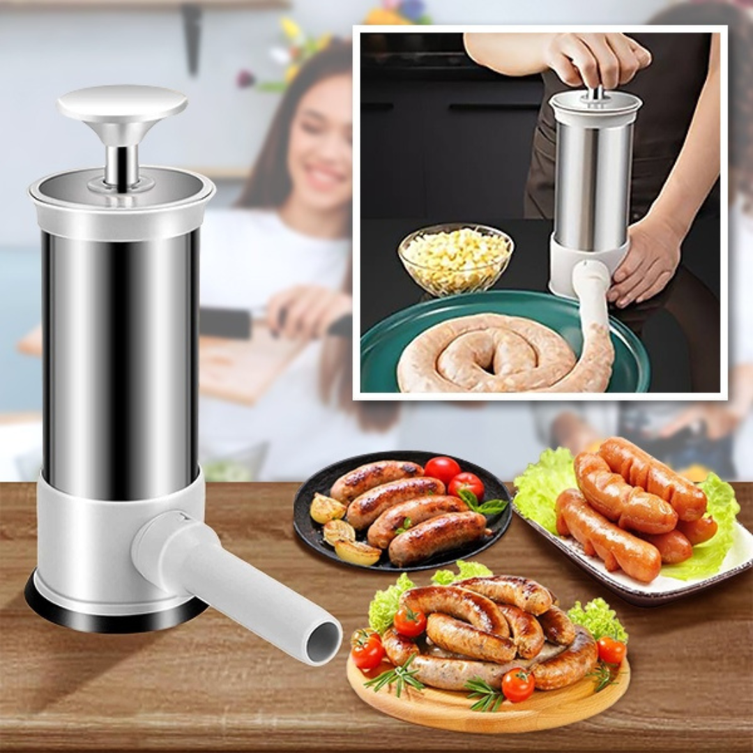 Wurstfüller mit frischen Würsten
