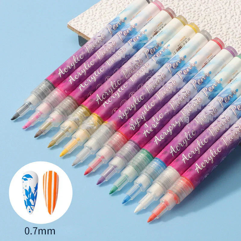 PolishPro™ | Profi-Nagelpflege – 12 Farben für kreative Nail Art