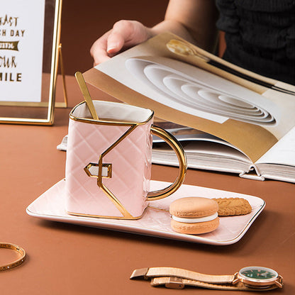 Handtaschen-Tasse rosa