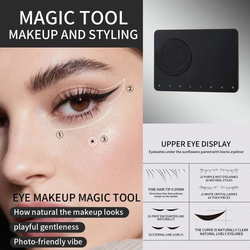 1+1 GRATIS PAKET - Stempel-Eyeliner wasserfest symmetrisch | StampLiner