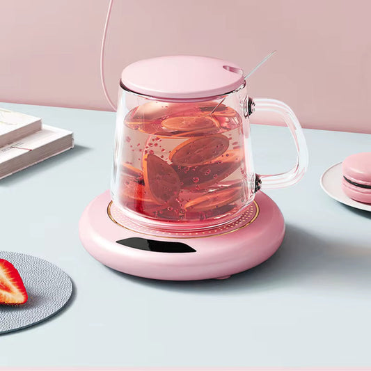 USB-Tassenwärmer mit Teeglas