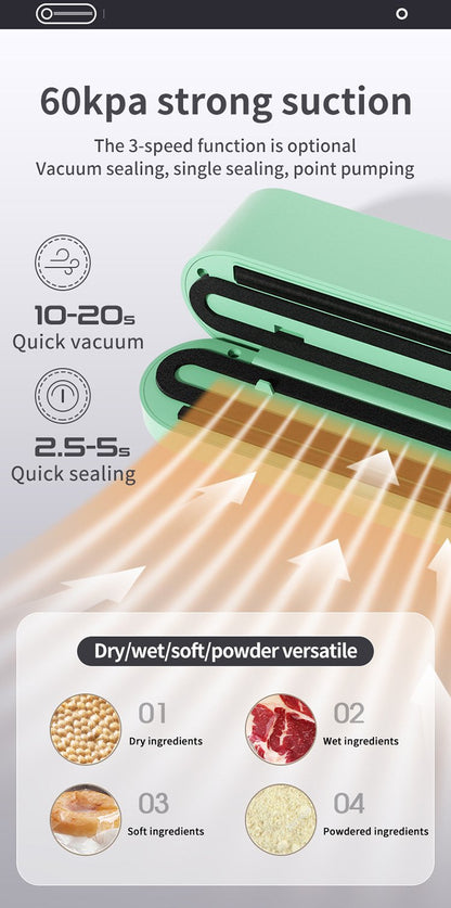 50% RABATT | Kabelloses Mini-Vakuumiergerät – Frische auf Knopfdruck