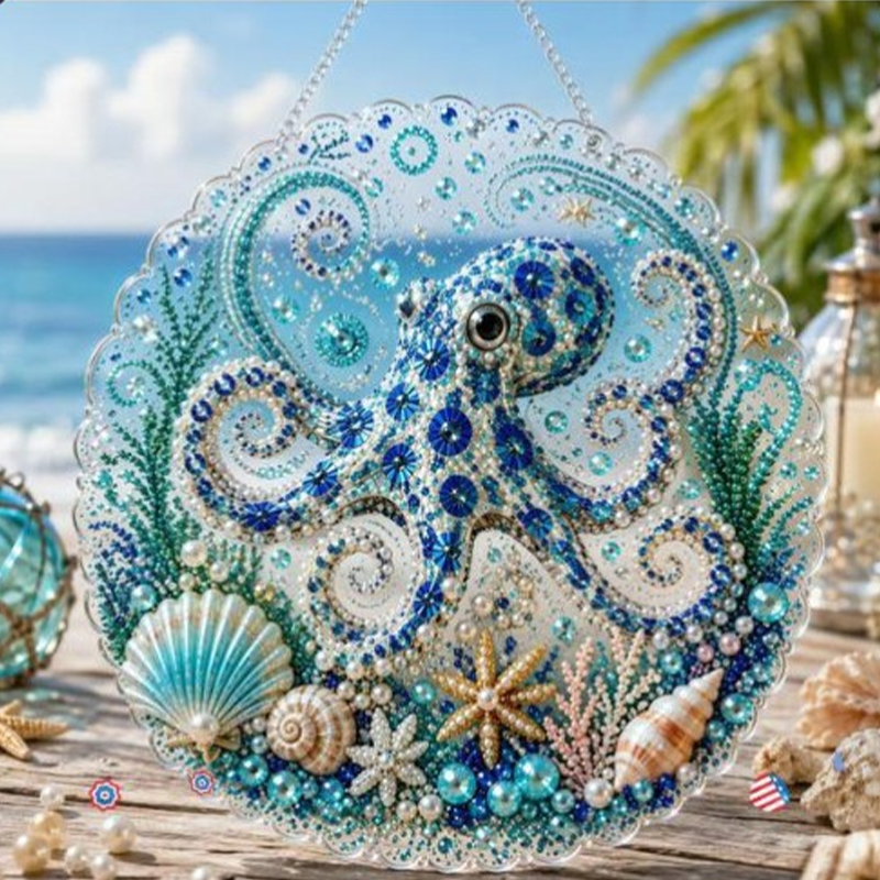 DIY Perlenbild Meerestiere mit 3D-Effekt