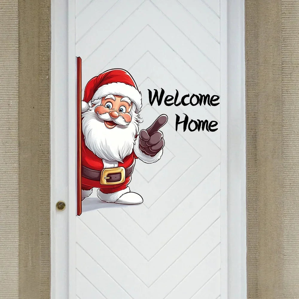 3D Weihnachtsmann Wandsticker aus PVC