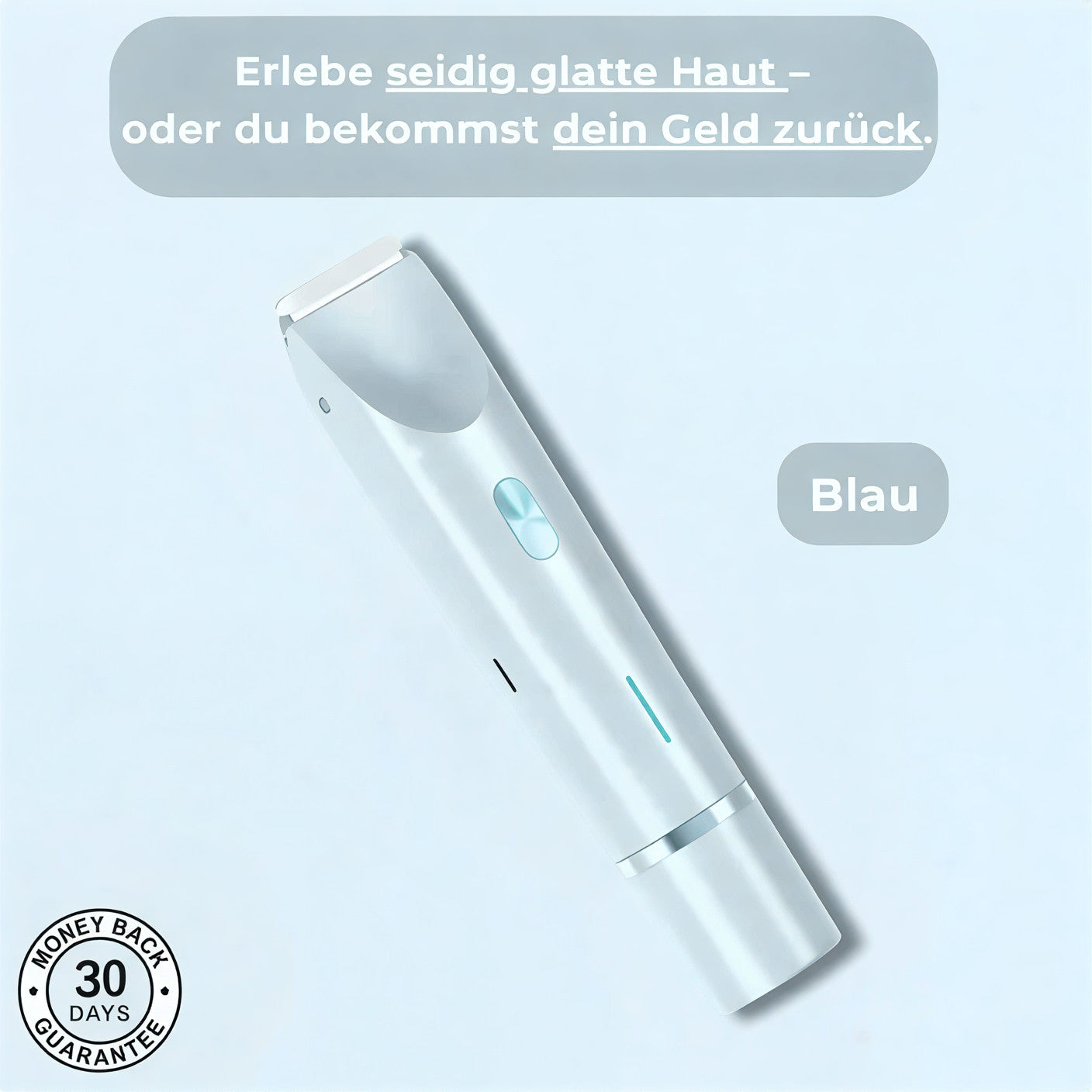 SeidenGlanz™ | 2 in 1 Damenrasierer für glatte und gepflegte Haut