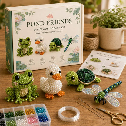 3D-Perlentiere Bastelset für Anfänger | BeadCraft Bliss