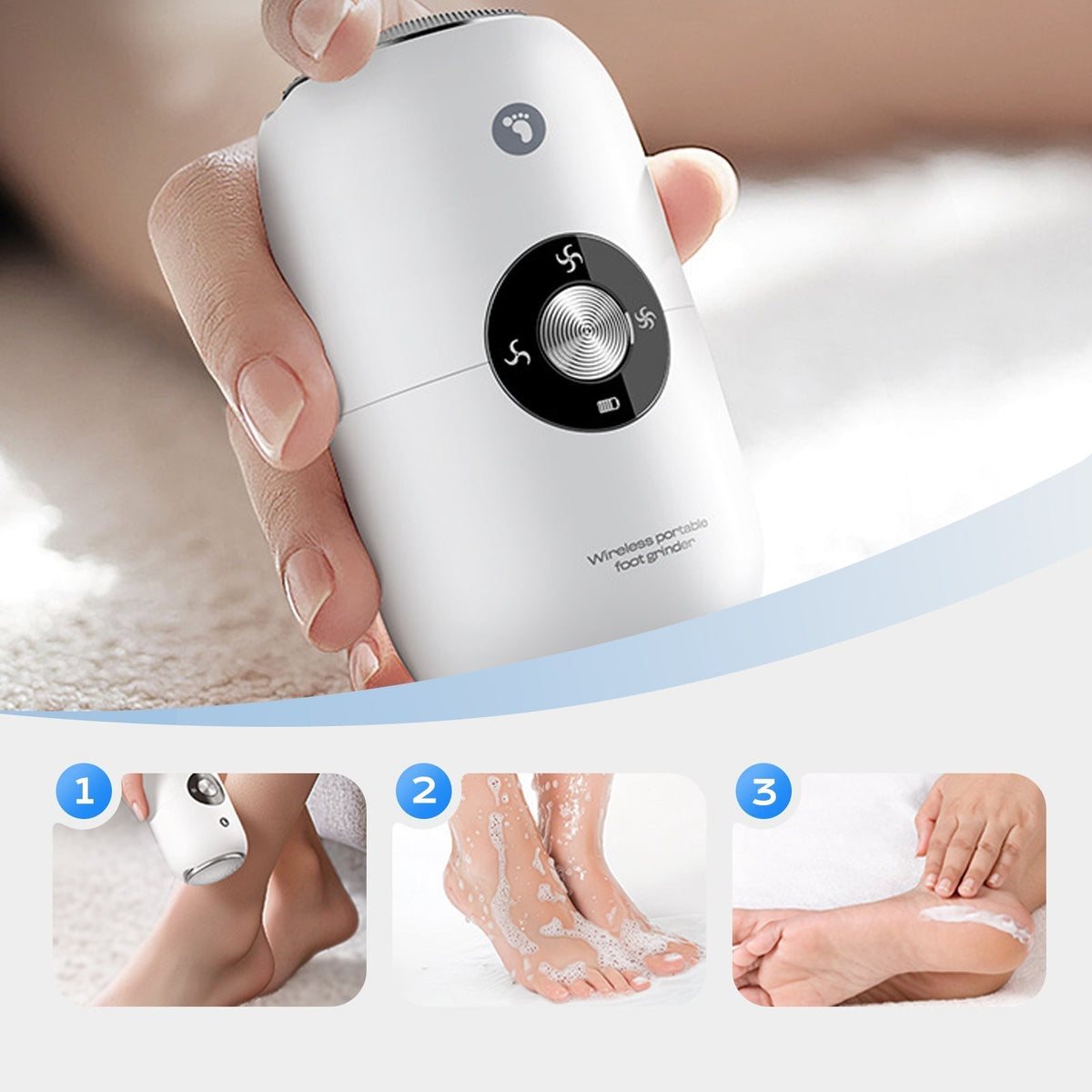 Elektrischer Hornhautentferner wasserdicht USB | SilqEase