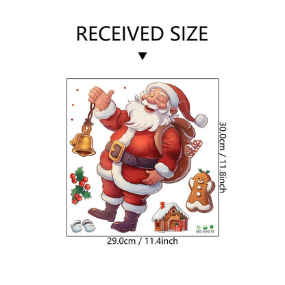 3D Weihnachtsmann Wandsticker aus PVC