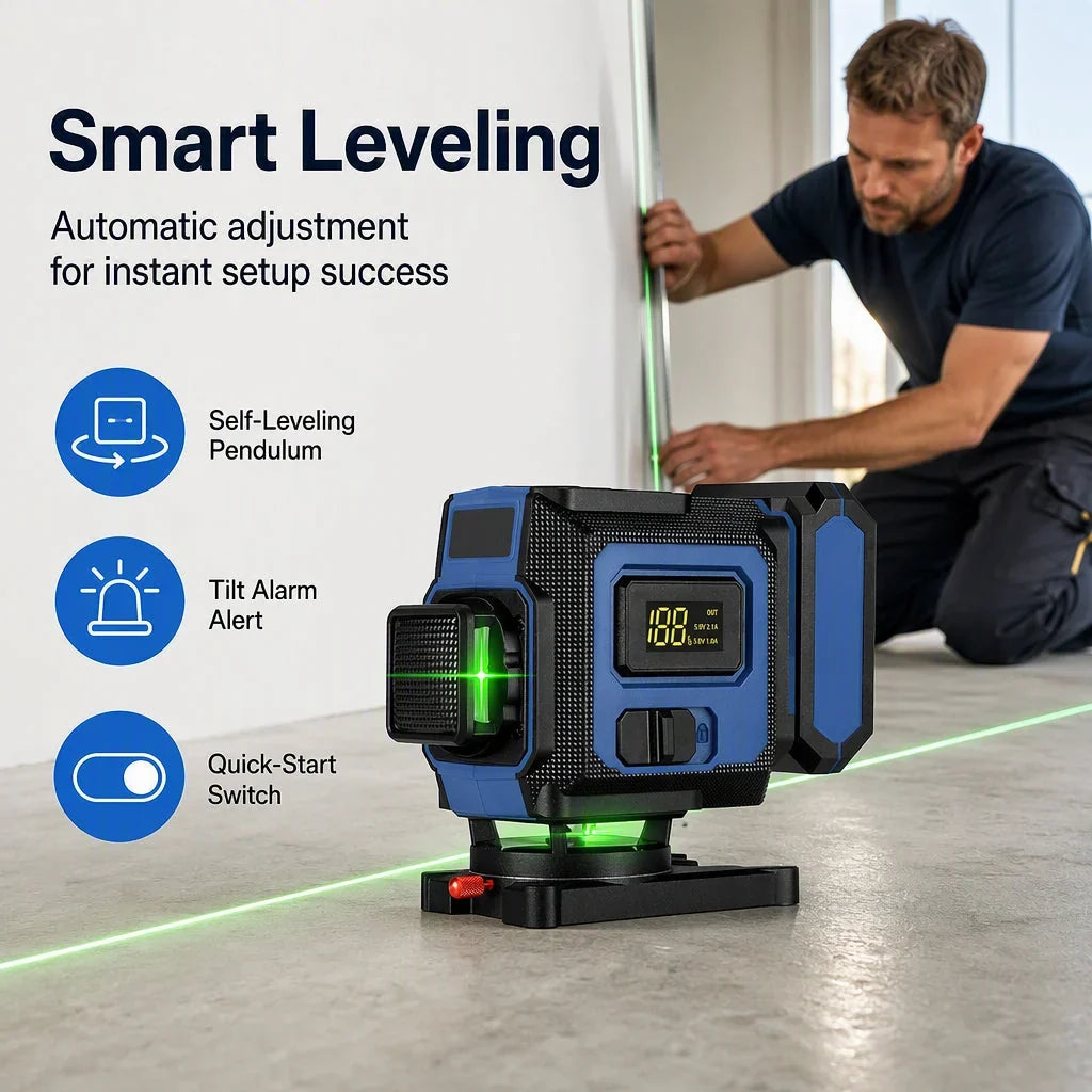 LaserVolt – 8-Linien-Laser, selbstnivellierend | 50 % RABATT