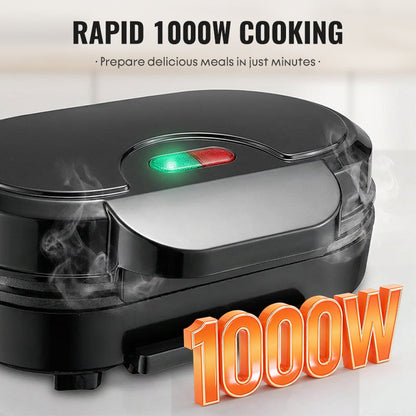 EmberGrill™ | Frühstücksgrill | 1000W, Antihaft & schnelles Kochen
