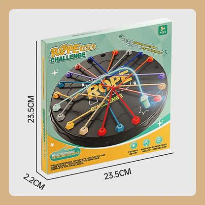 Seilaufwickel-Brettspiel für die ganze Familie – fordere deine Gegner heraus, ab 3 Jahren