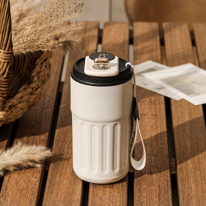 Premium Thermobecher mit LED-Temperaturanzeige – Stilvoll & Auslaufsicher