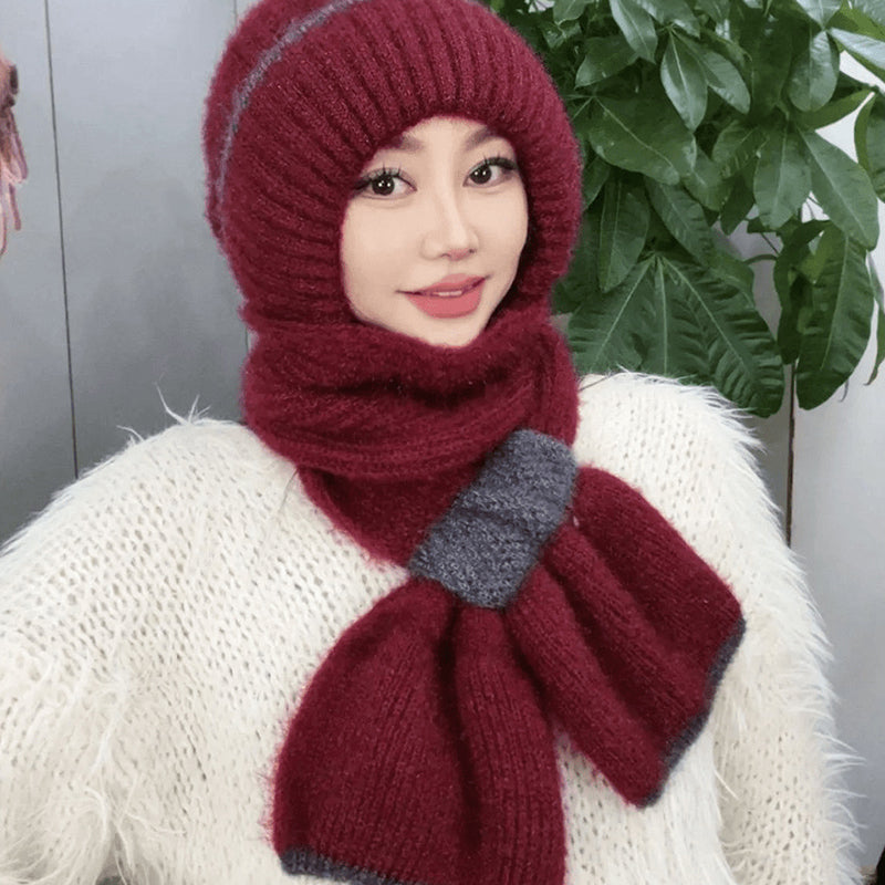 1+1 GRATIS | Mia™ - Damen-Wintermütze mit Schal und winddichtem Ohrenschutz