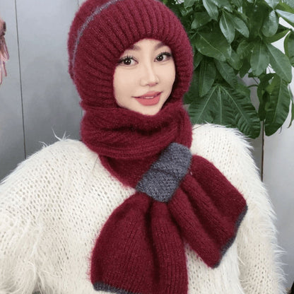 1+1 GRATIS | Mia™ - Damen-Wintermütze mit Schal und winddichtem Ohrenschutz