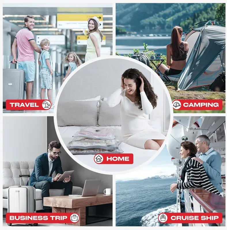 SpaceSavvy™ | Vakuumbeutel Set | Elektrisch, wiederaufladbar & platzsparend
