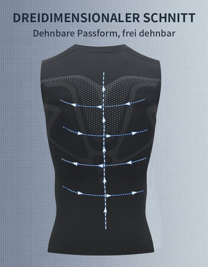 1+1 in kaching - Kompressions-Tanktop für Männer schlankmachend | CoreSlim