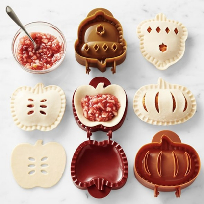 Halloween Mini-Pie-Former (Kürbis, Apfel, Eichel) | PieWhimsy