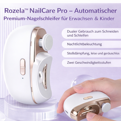 Rozela™ NailCare Pro – Automatische Premium-Nagelschleifer für Erwachsene & Kinder