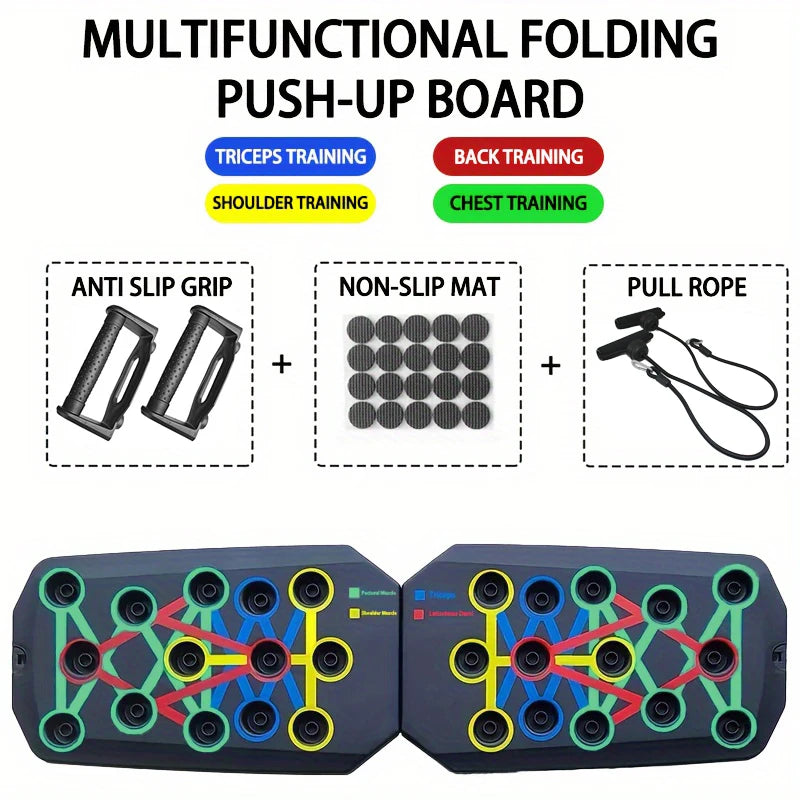 FlexBoard™ | Multifunktionales, zusammenklappbares Push-up-Board-Set für effektiven Muskelaufbau