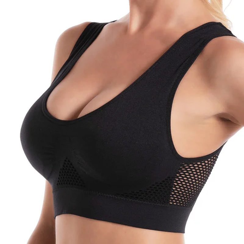 1+1 GRATIS | AirFlex™ – Atmungsaktiver Sport-BH ohne Bügel für maximalen Komfort & Halt