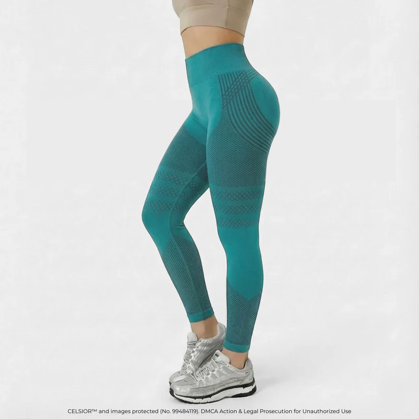 Hochgeschnittene, hüfthebende, elastische, schnelltrocknende Yoga-Leggings