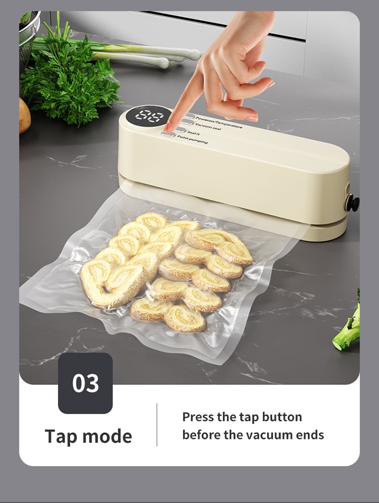 50% RABATT | Kabelloses Mini-Vakuumiergerät – Frische auf Knopfdruck