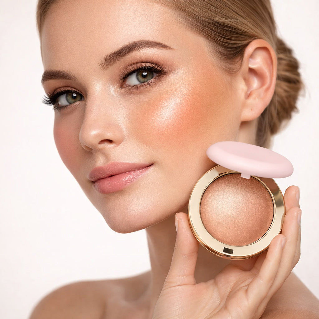 LuminaFlex™ | Glow Powder – Blush & Highlighter mit Spiegel