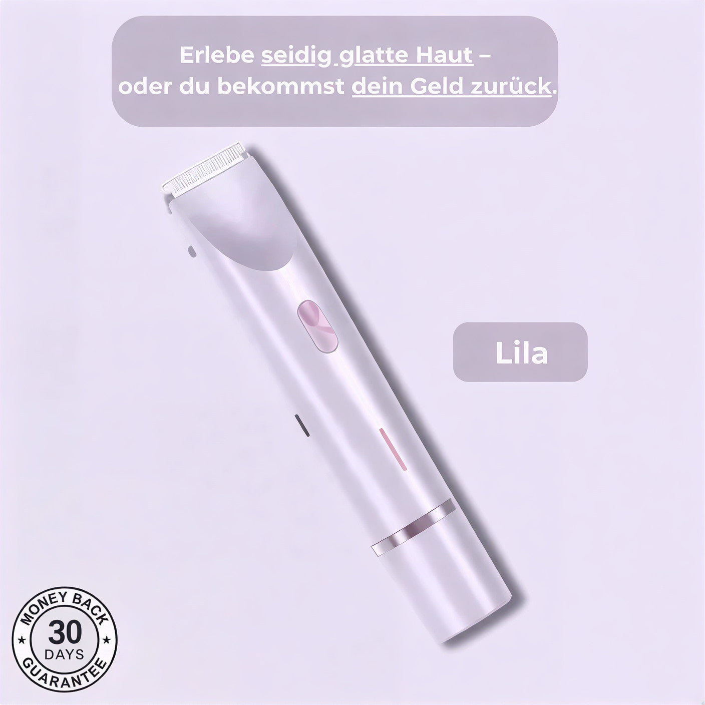 SeidenGlanz™ | 2 in 1 Damenrasierer für glatte und gepflegte Haut