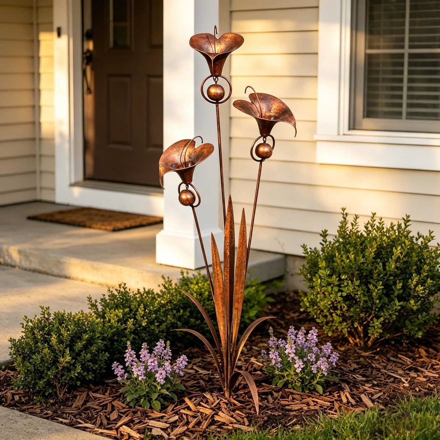 CallaChime™ | Handgefertigter Gartenstab mit Klangspiel