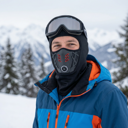 Winter-Gesichtsmaske mit Atem-Mesh gegen Beschlagen