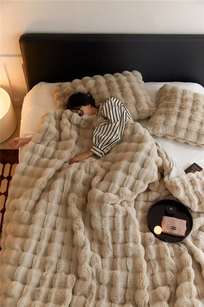 Wendbare Fleece-Decke mit zwei Texturen | SnuggleSoft™
