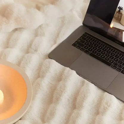 Wendbare Fleece-Decke mit zwei Texturen | SnuggleSoft™