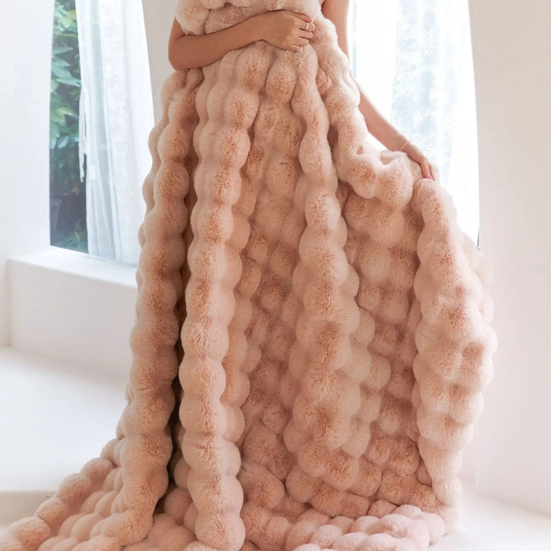 Wendbare Fleece-Decke mit zwei Texturen | SnuggleSoft™