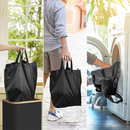 EcoBasket™  | Recyclingkorb 100L – Faltbarer Flaschensammler mit Rahmen & waschbarem Sack