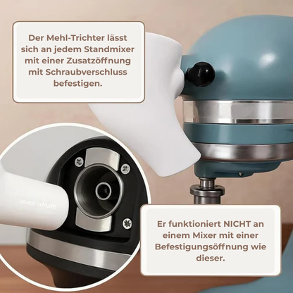 Teigportionierer-Trichter für KitchenAid KSM150 – sauberes Backen ohne Kleckern, 2 Stück