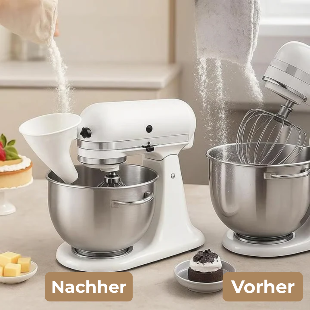 Teigportionierer-Trichter für KitchenAid KSM150 – sauberes Backen ohne Kleckern, 2 Stück