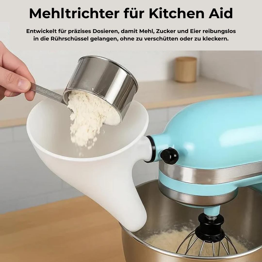 Teigportionierer-Trichter für KitchenAid KSM150 – sauberes Backen ohne Kleckern, 2 Stück