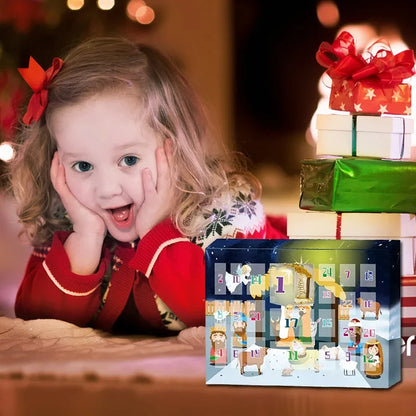 Adventskalender Krippenfiguren Set