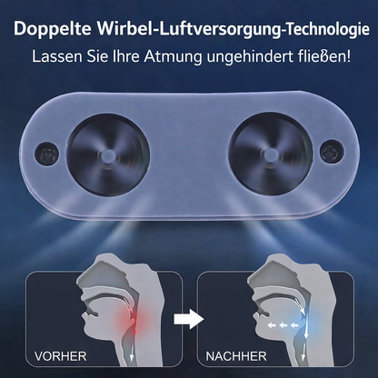 Anti-Schnarch CPAP Nasengerät mit Luftstrom | Kompakte Atemhilfe ohne Maske | USB-aufladbar | MicroBreath