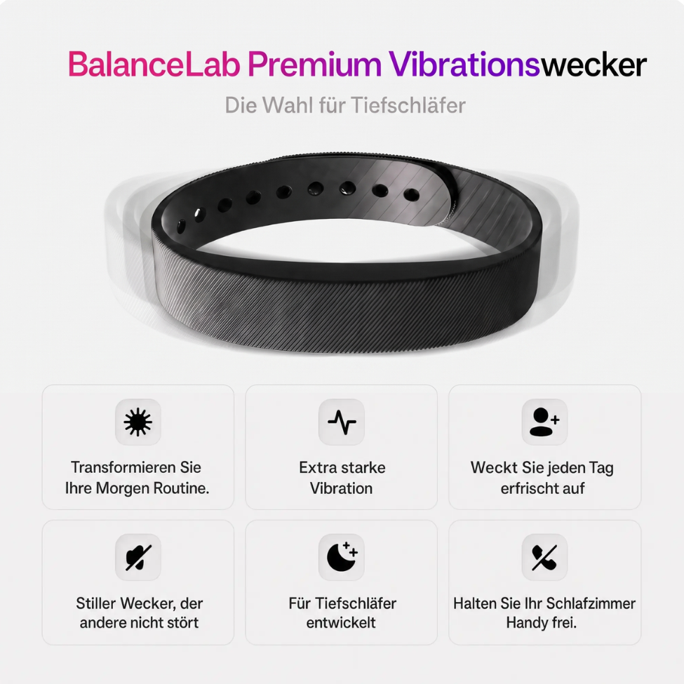 Vibrationswecker Armband lautlos mit USB Aufladung