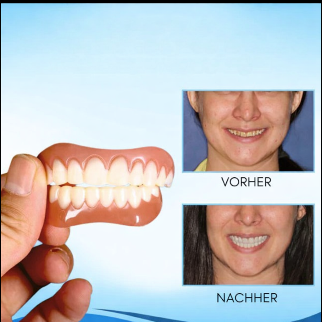 SmileFit™ - Kosmetischer Zahnersatz | Natürliches Aussehen | Einfache Passform & Komfort | Hochwertiges Silikon